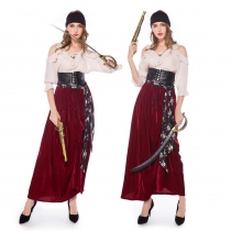 2019 Halloween New Domineering Caribbean Female Pirate Costume Holy Day Party Party Stage Performance Costume