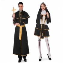 2019 New Church Virgin Mary Sisters Costume Halloween Couples Stage Costumes