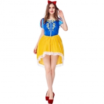 Party Carnival Performance Fairy Tales Costume Princess Tea Party Short Princess Dress Stage Performance Costume