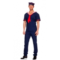 Halloween Costumes Stage Performance Clothes Adult Male Navy Sailor Suit Popeye Costume