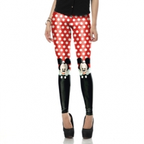 Digital printing hips, European and American streets wearing tight leggings