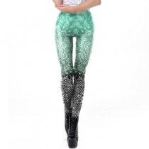 Fashion printed stretch tights digital print leggings wear leggings