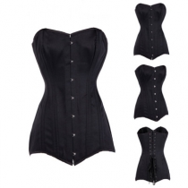 Explosive European and American black sexy corsets palace steel corset manufacturers wholesale