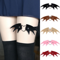 European and American personality exaggerated Halloween Christmas leg ornaments Angel wings leather garter leg ring
