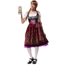 Bavarian national traditional clothing cospaly German Oktoberfest clothing flannel long beer clothing