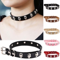 European and American Harajuku punk skull scalp collar street rock cosplay necklace neckband neck chain