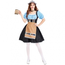 Traditional German Oktoberfest Costumes Bavaria Munich Festival Temperament Dresses Café Workwear