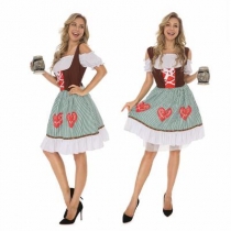 2021 new Bavarian national costume German Oktoberfest costume restaurant waiter costume