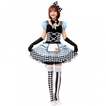 Halloween cosplay fairy tale Alice in Wonderland alarm clock maid dress cosplay