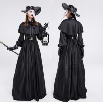 Halloween medieval costume punk doctor dark dungeon plague cosplay clothes suit