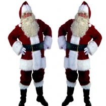 New split code Christmas ball party clothes Christmas costumes costume uniforms Santa Claus stage costumes