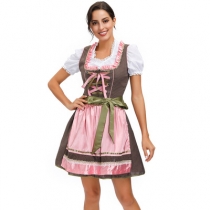 Traditional German Oktoberfest Costumes Bavaria Munich Festival Temperament Dresses Café Workwear