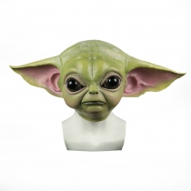 Baby Yoda Mask Cosplay Halloween Latex Head Cover Star Wars