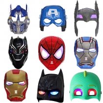 Halloween Glowing Mask Iron Man Black Panther Spider-Man Hulk Captain America Mask