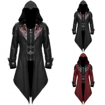 Holy Day New Medieval Tuxedo Coat Men's Retro Patchwork Demon Jacket