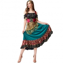 Halloween show flamenco costume STARLIGHT GYPSY stage show fortune teller girl