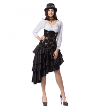Corset with skirt tutu Dance skirt Pirates of the Caribbean skirt