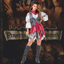 Halloween Pirate Uniform COS Costume Masquerade Women's Adult Pirates of the Caribbean Costume