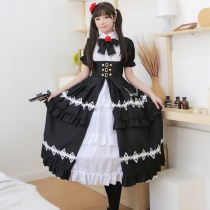 Dating battle Shizaki mad three cosplay costume female mad three anime costume Lolita princess dress