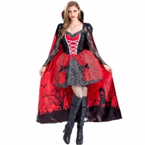 Halloween Witch Costume Masquerade Cosplay Costume Vampire Zombie Costume Demon Queen Costume