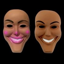 Human Removal Plan COS Human Smiley Mask Halloween Movie Theme Mask Horror Simulation Mask