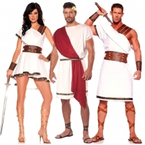 2022 New Halloween Cosplay Ancient Greek King Gladiator Costume Couple Costume Stage Costume