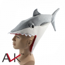 shark hat creative three-dimensional shark hat eating human shark hat spoof hat