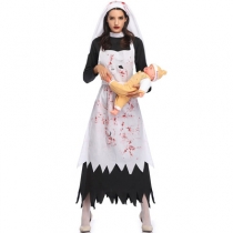 M-XL Vampire Demon Horror Nun Costume Holiday Party Costume 2022 New Halloween Costume