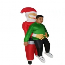 Halloween activity cosplay inflatable clothing Santa Claus holds people's performance clothes