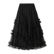 Autumn and winter new models are thin and thin, multi -level high -level skirt high -end skirt Fairy skirt