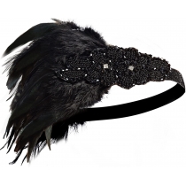 New makeup ball hair band ladies inlaid diamond feather hair band Indian wind headwear fabric pine tight headband