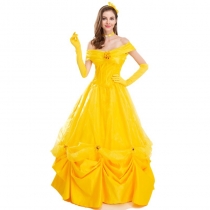 2022 New Halloween Costume Princess Party Dress Skirt Beauty and the Beast Drama Costume Princess Costume