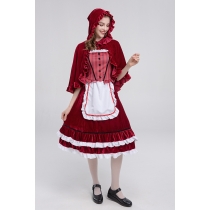 2022 New Halloween Little Red Riding Hood costume cosplay party nightclub dance queen costume Christmas costume