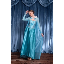 Halloween Adult Princess Dress Elsa Frozen Cosplay Costume