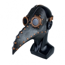 halloween plague beak mask punk steam european black plague doctor plague mask hot sale