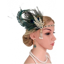 European and American retro diamond bridal hair accessories Gatsby theme ball headband spring new wedding party accessories