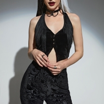 New fashion trendy hot girl sexy body designer design sensor streaming cardigan vest female top female
