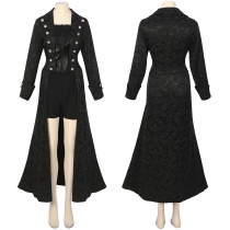 Explosion European and American large -size steam punk Gothic Victorian drooling dresses darkens girl