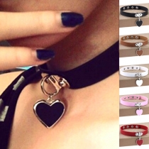Anime Rock Rogue Penal Costs Love Pendant necklace leather collar leather neck chain bracelet
