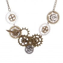 Retro accessories Euro-American personality gear collar steampunk necklace