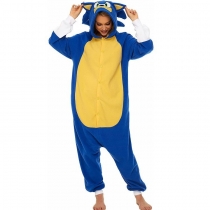 Sonic cartoon one-piece pajamas