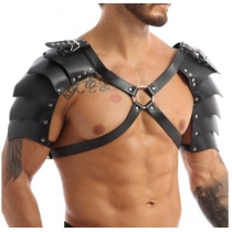 Men's Underwear Artificial Leather Adjustable Body Corset Lacing Shoulder Armor Double Shoulder Multi-piece shoulder Strap Bondage Shoulder strap
