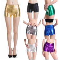 New explosive European and American solid color nightclub stage performance clothes women's shorts hot pants