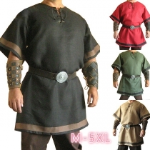 Armored LARP's Medieval Viking Red color Renaissance fashion coat costume