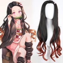 Ghost Annihilation Blade cos wig Stove Door You Bean anime wig