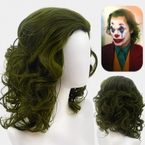 Anime wig Movie joker Arthur Flack mixed green short curly hair cos anime wig