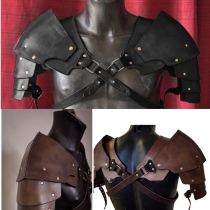 Medieval warrior shoulder armor guard Viking Age PU leather armor shoulder guard cosplay props