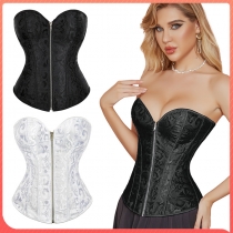 Corset zipper style bridal dress legging waist support Shapewear court corset