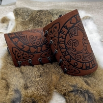 Hot selling Nordic Viking style Odin Raven embossed wrist guard medieval Renaissance COS accessories