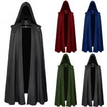 Medieval hooded coat Gothic tunic Trench Halloween Devil wizard Death Cape Robe cape